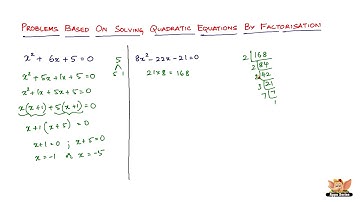 How to solve problems based on quadratic equations by factorization? -- Vol. 1/3