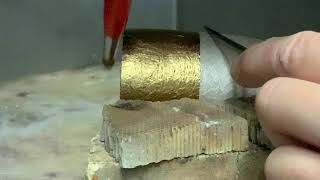 Applying Keum-Boo on textured silver