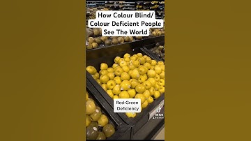 How Colour Blind/Deficient People See! #shorts