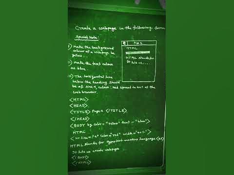HTML/ How to form a webpage using different conditions/#coding #college ...