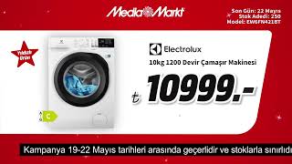 Yıldızlı Teknoloji Günleri’nin MediaMarkt’la Tam Zamanı! | Elektrolux 10 kg çamaşır makinesi 10.999₺
