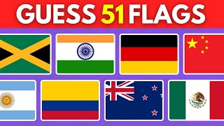 Celebrity Guess The Flag Quiz | Can You Guess The Flags of 51 Countries? | Quiz Bzzz Wealth