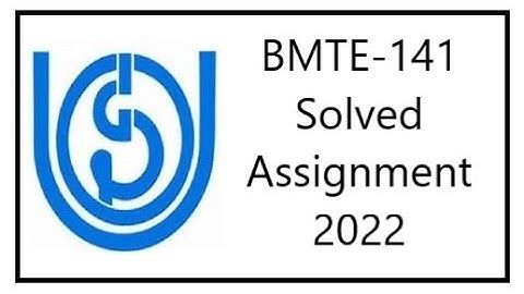 BMTE-141 solved Assignment 2022