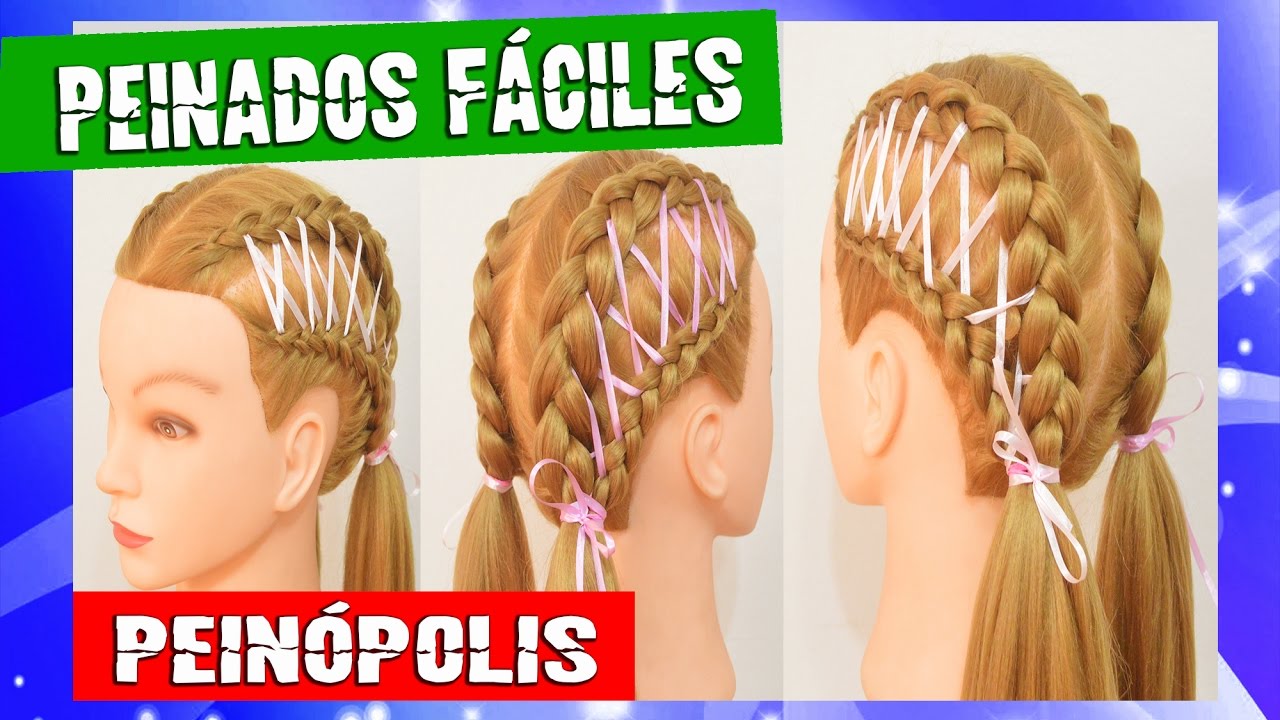 Peinados Con Cintas Trenzas Para Niñas Faciles Y Rapidos Peinados Con Cintas Trenzas Para Niñas Faciles Y Rapidos