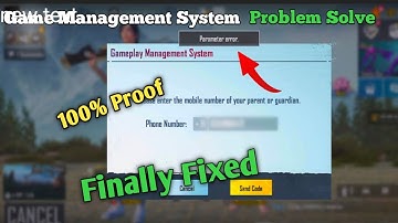 How To Solve Gameplay Management System Problem in Bgmi |100% Solution |#bgmi