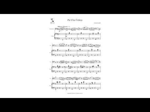 Por Una Cabeza for Cello and Piano Accompaniment / '여인의 향기' ost 첼로 악보 - Carlos Gardel