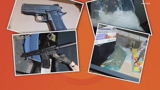 Stolen guns, 600 grams of cocaine, 70 grams of pressed fentanyl pills found in east Indy restaurant