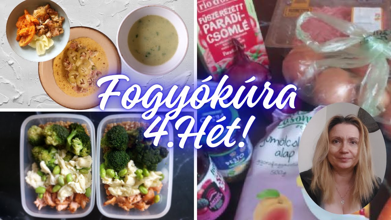 FOGYÓKÚRA 4. HÉT - MIKET ETTEM, BEVÁSÁRLÁS, UTÓSZÓ
