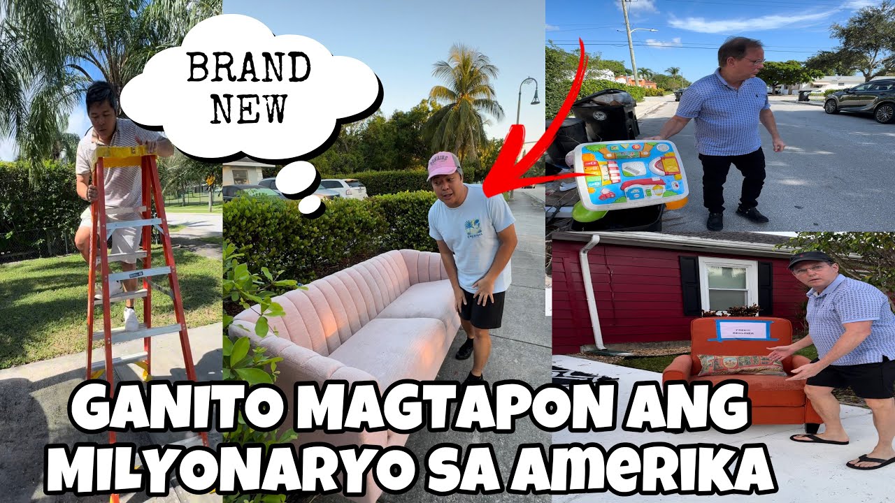 GRABE! GANITO MAGTAPON NG GAMIT ANG MILYONARYONG KANO | EUHANNES & JOHN DUMPSTER DIVING