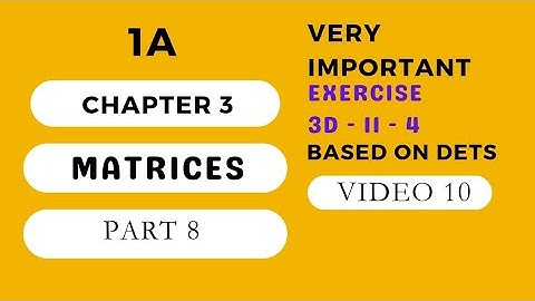 || INTER MATHS-1A || CHAPTER-3 || MATRICES || EXERCISE-3(d)-III-1