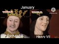 British monarchs sing random songs based on the month they were born