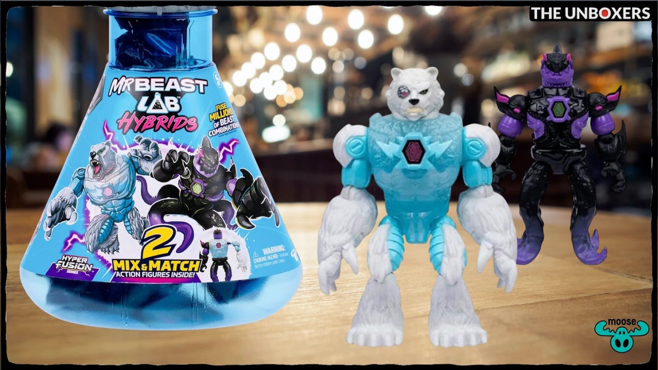 MrBeast Lab Hybrids Shadowfin & Tundra Claw Action Figures 2-Pack