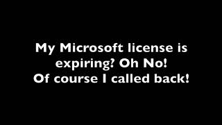 I got a call from Micheal Soft about my Microsoft License Expiring. screenshot 5