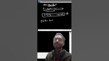 Prove Sum of xi - mean is zero