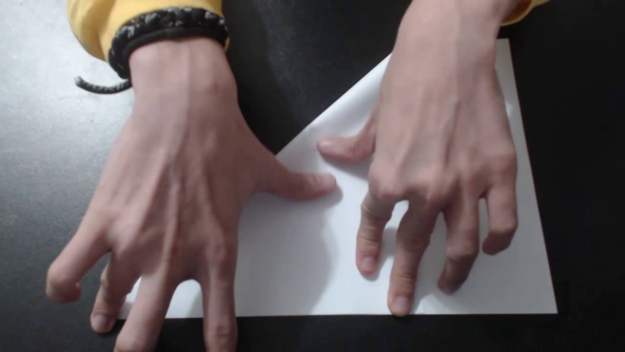 Como fazer um quadrado a partir de uma folha A4 YouTube