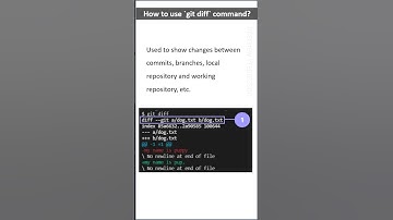 How to use git diff command #shortsvideo #gitdiff