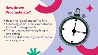Time Management and Avoiding Procrastination Student Success Tips