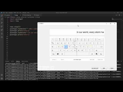 typing almost 4000 wpm using pyautogui