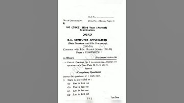 Data Structure and File Processing Hpu 3rd year 2022