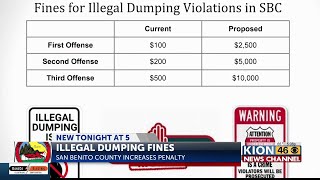 Approval given to increase dumping fines by 25x in San Benito County by end of September