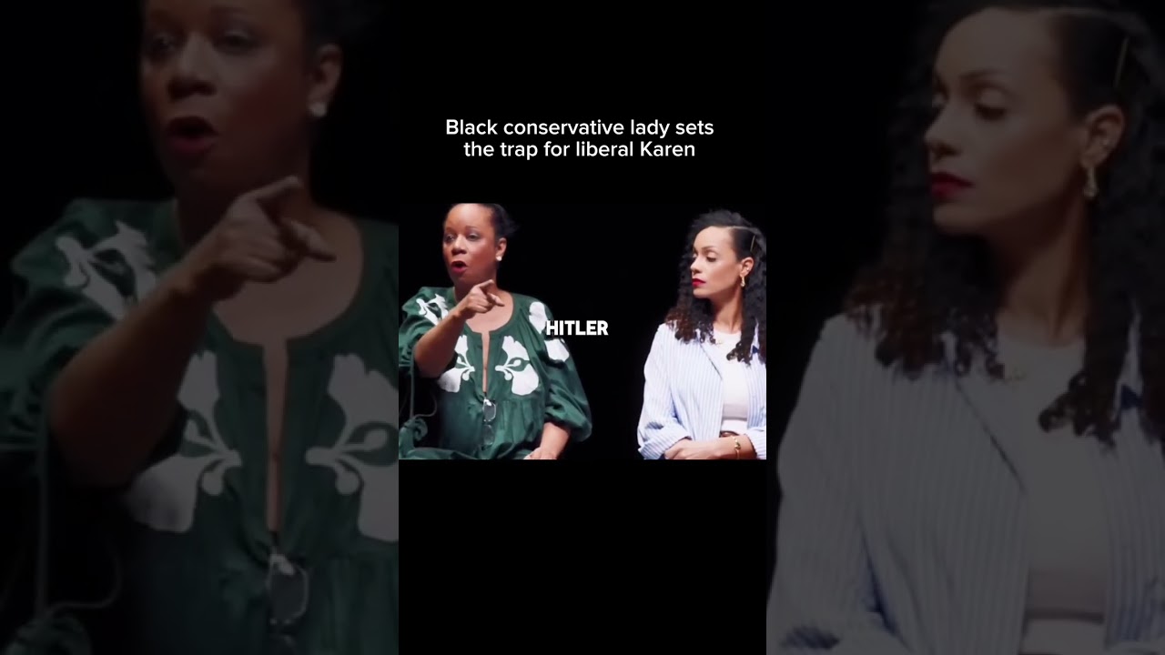 Black Conservative Woman Sets A Trap For A White Liberal Karen