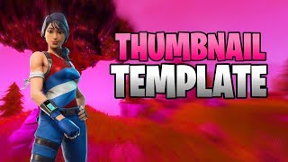 Fortnite free thumbnail template