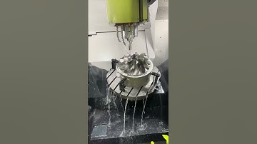 5-axis machining center titanium impeller processing-part 2 blade precision machining