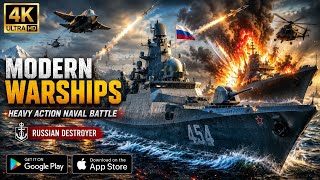 ⚓Russian Heavy Battleship Trapped In The Arctic Ocean ⚓ #trendinggameplay #newvideo #modernwarships