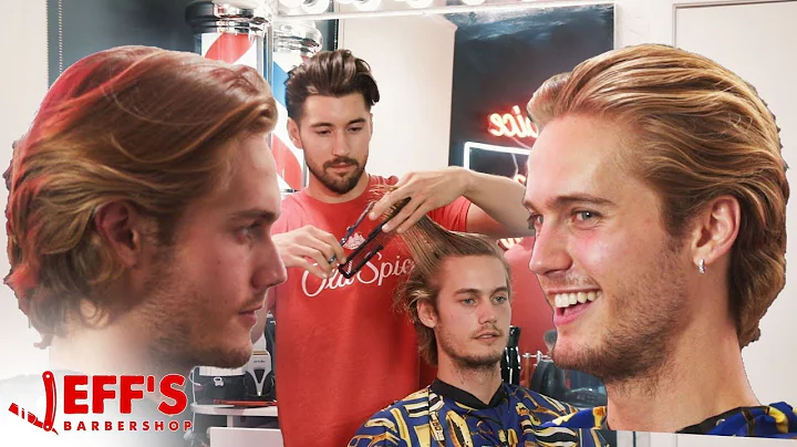 HOW TO GET HAIR LIKE A MALE MODEL | Jeff's Barbers...