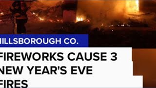 HCFR: Fireworks caused 3 of 4 NYE fires HCFR: Fireworks caused 3 of 4 NYE fires