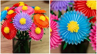 DIY | how to make flowers from straws - flowers from straws diy