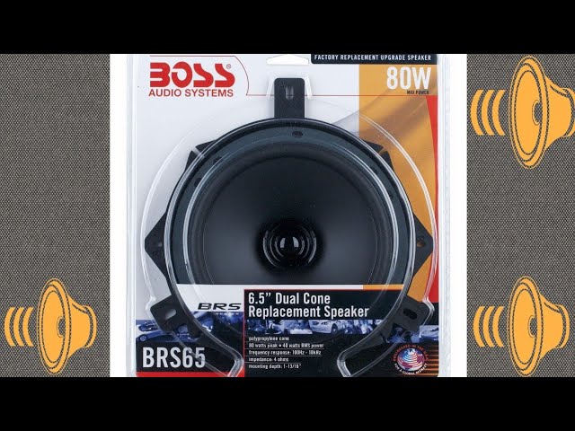 Free Shipping BOSS AUDIO BRS65 BRS 6.5"  80-watt Full Range Speaker 80 watt m..