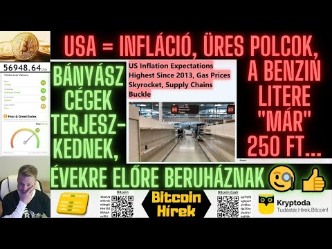 Bitcoin Hírek (347) - USA = Infláció, Üres Polcok, a Benzin litere "Már" 250 Ft... (Oda ne rohanjak)