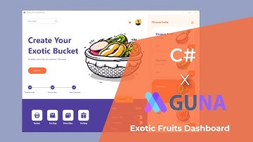 Fruits Dashboard Design Winform Speed Code - C# | GunaFramework
