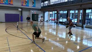 Pickleball Massacre: Two 4.0's vs.the Newbies Tuesday morning Pickleball 4/23/24 GX011205c