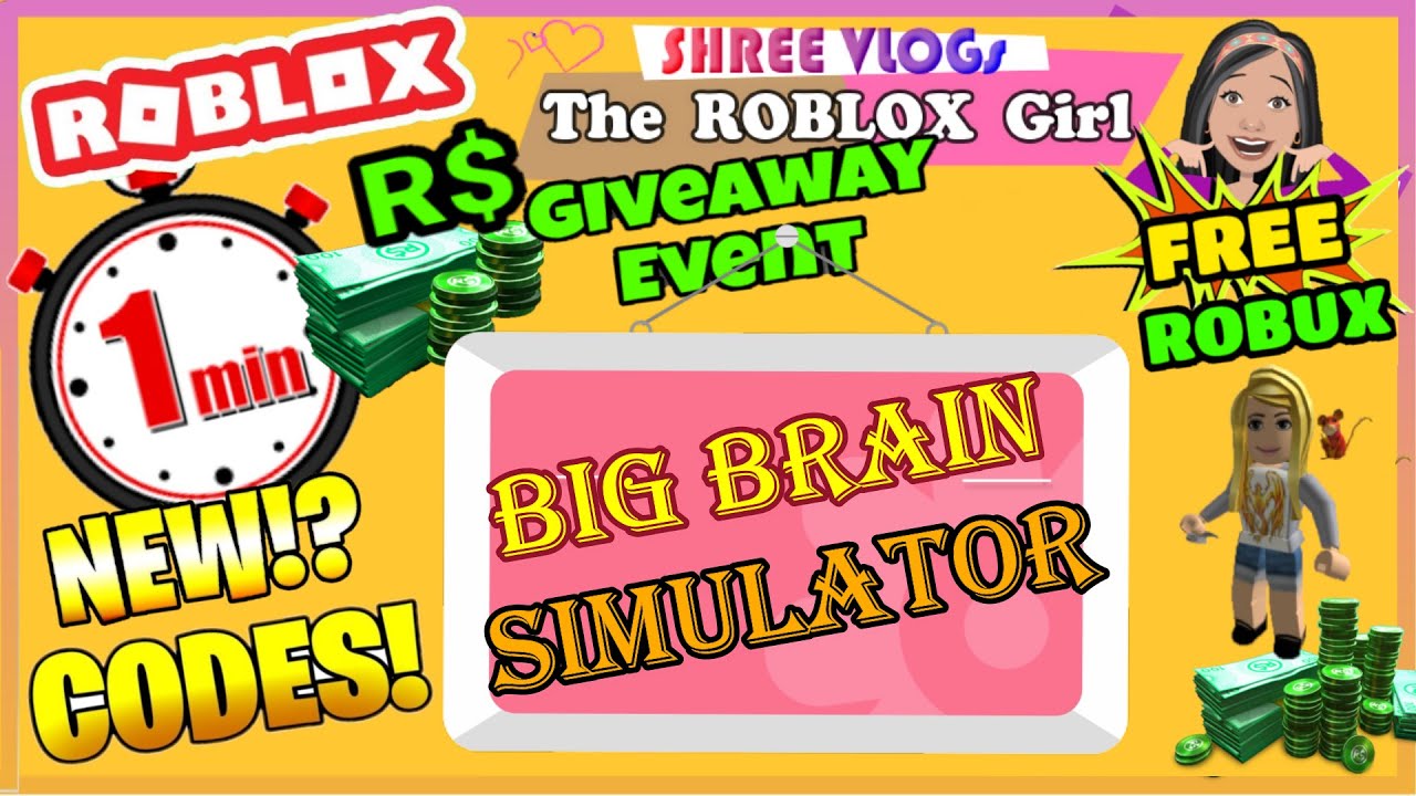  ROBLOX Big Brain Simulator Codes In 60 Seconds September Free 