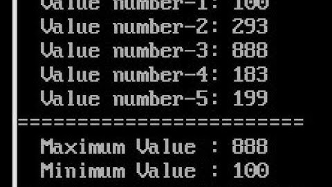 Find Minimum and Maximum Number using Array in Pascal