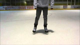 How To Hockey Turn  Learn Tight Turns On The Ice Power Turn
