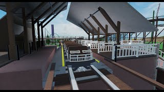 Wooden Roller Coaster in Theme Park Tycoon 2 (TPT2)! (ROBLOX)
