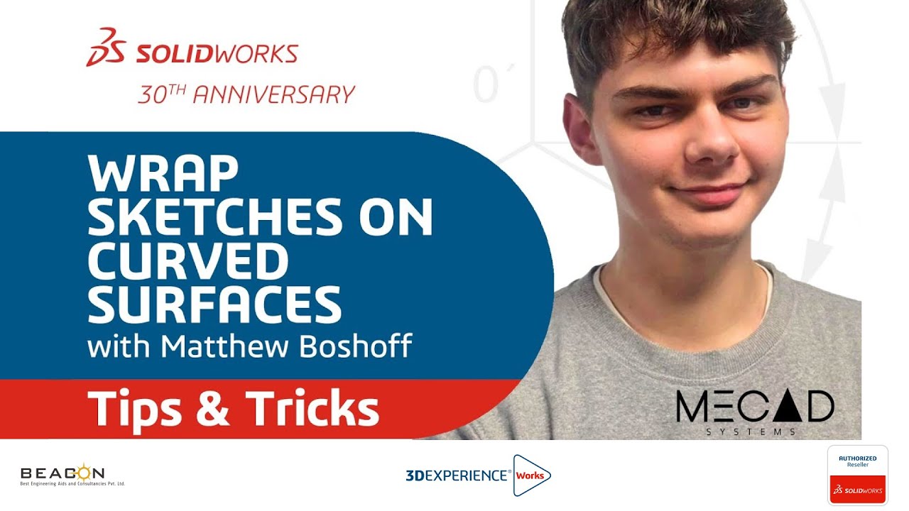 SOLIDWORKS Tips & Tricks: Wrap Sketches on Curved Surfaces | BEACON