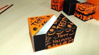 How To Make Special Halloween Treat Boxes. Diy Halloween Party Decorations