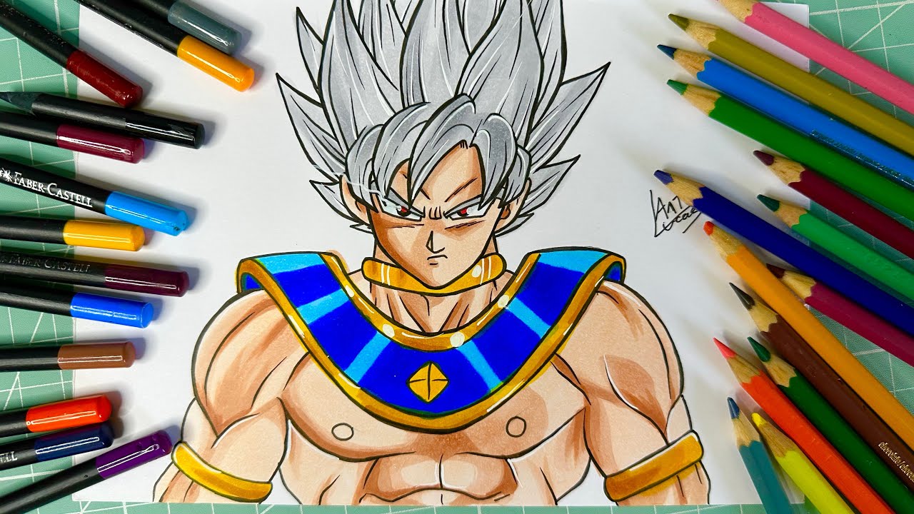 Anderson: Desenho colorido: Gogetta do anime Dragon Ball Z