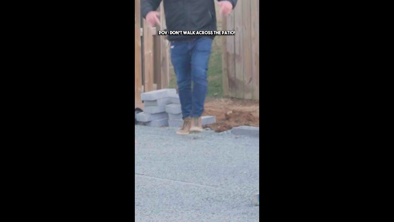 "Don't walk across the patio" feels obvious.