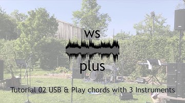 Tutorial 02 Enter a chord to play three instruments in MuLab DAW MUX Modular [ USB Keyboard MIDI ]