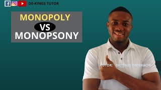 MONOPOLY VS MONOPSONY #difference #economics #MONOPOLY