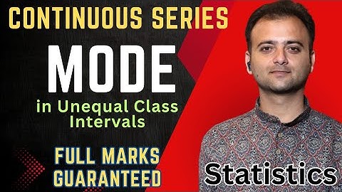 Mode in Unequal Class Intervals in Statistics | Mode Formula Adjustment for Unequal Class Intervals