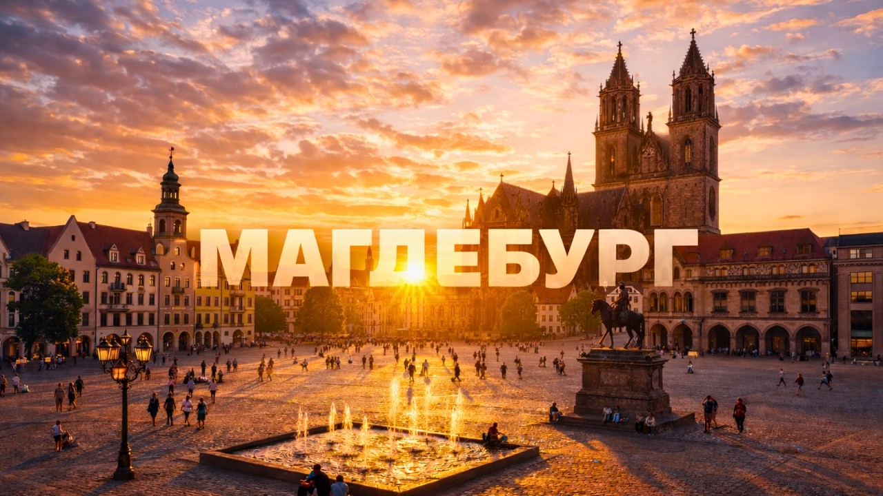 Магдебург: Город скучной чистоты! 🇩🇪 Обзор города 4K 60fps HDR