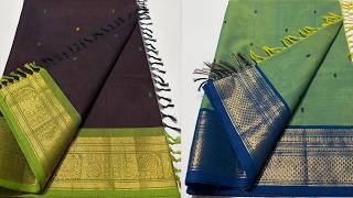 Kanchi Cotton Sarees Pure Cotton Saree100 Counts Saree Length 6.20 Meter