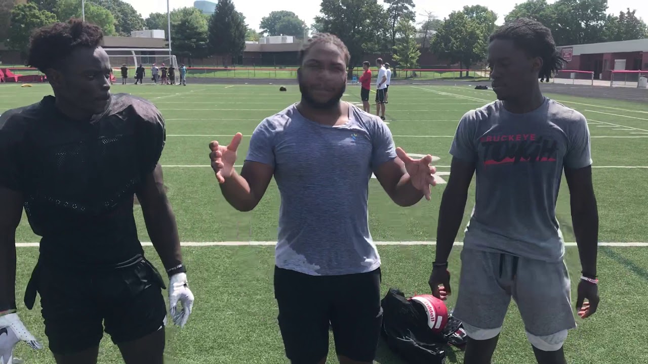 Westerville South’s Michael Mansaray, Ta’Veon Falls and Jason Penn