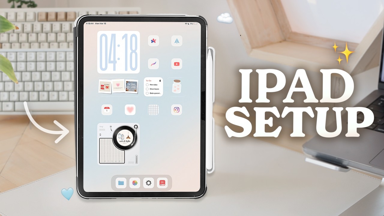 I Redesigned My iPad Setup | widgets & custom icons - YouTube